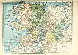 Map of the baronies in County Mayo