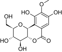 Chemical structure of bergenin