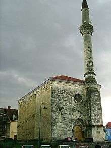 Exterior of a stone mosque