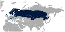 Distribution of black grouse globally