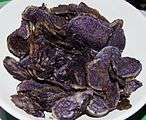 Purple potato crisps