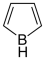 Skeletal formula of borole