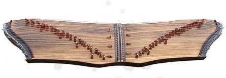 Guzheng shaped like a butterfly's wings