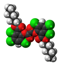 Space-filling model of the CPPO molecule