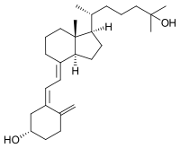 Skeletal formula of calcifediol