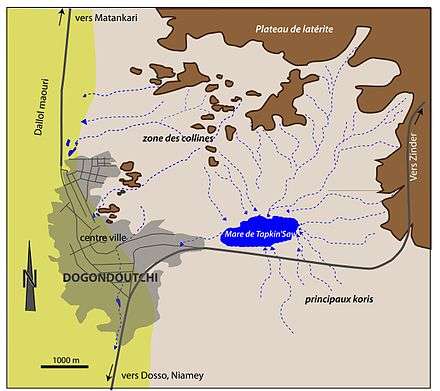 Geographic map of Dogondoutchi