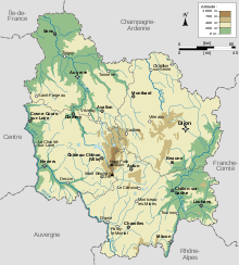 Map of Burgundy