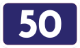 First-class Road 50 shield}}