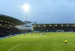 Chesterfield in action against Aldershot Town, February 2011