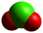 Space-filling model of crystal structure