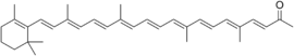 Skeletal formula of citranaxanthin