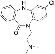 Skeletal formula of clobenzepam