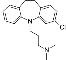 Skeletal formula of clomipramine