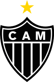 Club badge: an edged black shield with a white orle; the letters CAM in white in the upper part, with a horizontal white line below them; four vertical white stripes in the lower part; a golden star above the emblem.