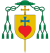 Coat of arms of Bishop Nicolas Steno. The cross symbolizes faith and the heart, the natural sciences.