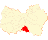 Map of Chimbarongo commune in the O'Higgins Region