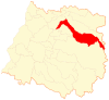 Map of Molina commune in the Maule Region