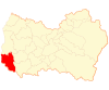 Map of Paredones commune in O'Higgins Region