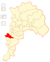 Map of the Valparaíso commune in the Valparaíso Region