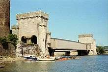 A Robert Stephenson Bridge Robert Stephenson's small Britannia Bridge in Conwy.