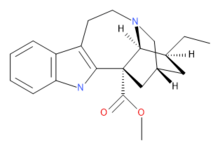 Skeletal formula of coronaridine