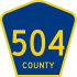 County Route 504  marker