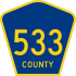 County Route 533  marker