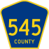 County Route 545  marker