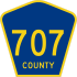 County Road 707  marker