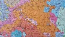 A geologic map highlighting lava flows in the northern portion of Craters of the Moon with various lava flows shown in different colors