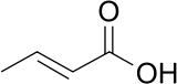 Skeletal formula of crotonic acid