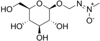 Chemical structure of cycasin