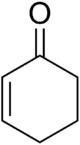 Skeletal formula of cyclohexenone