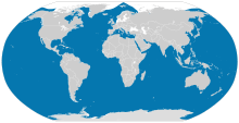 A world map shows killer whales are found throughout every ocean, except parts of the Arctic. They are also absent from the Black and Baltic Seas.