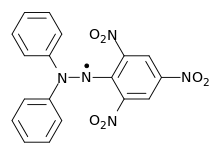 Skeletal formula of DPPH