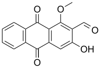 Chemical structure of damnacanthal