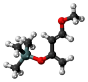 Ball-and-stick model of Danishefsky's diene