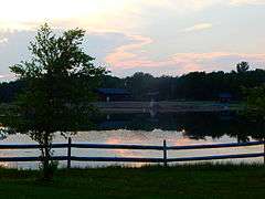 View of Harlow Lake at Darien Lakes State Park