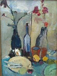 Still-life, oil on canvas dating 1932, 48 x 66 cm