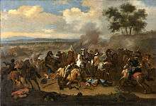 Painting of a battle scene