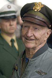 Halvorsen in uniform while at an air force base in Germany