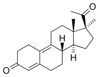 Skeletal formula of demegestone