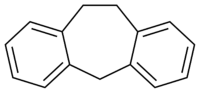 Skeletal formula of dibenzocycloheptene