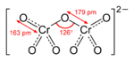 The structure and bonding of the dichromate ion