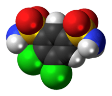 Space-filling model of diclofenamide