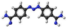 Ball-and-stick model of diminazen