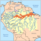 This is a map of distribution of Symphysodon