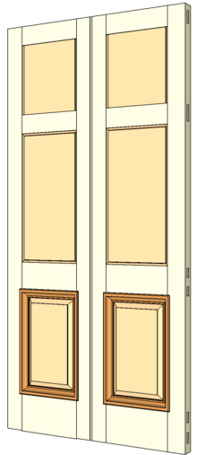 Sample of a Double margin door.