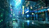 Concept art for Europolis, a city in Stark, a cyberpunk, 23rd century Earth