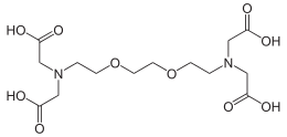 Skeletal formula of EGTA